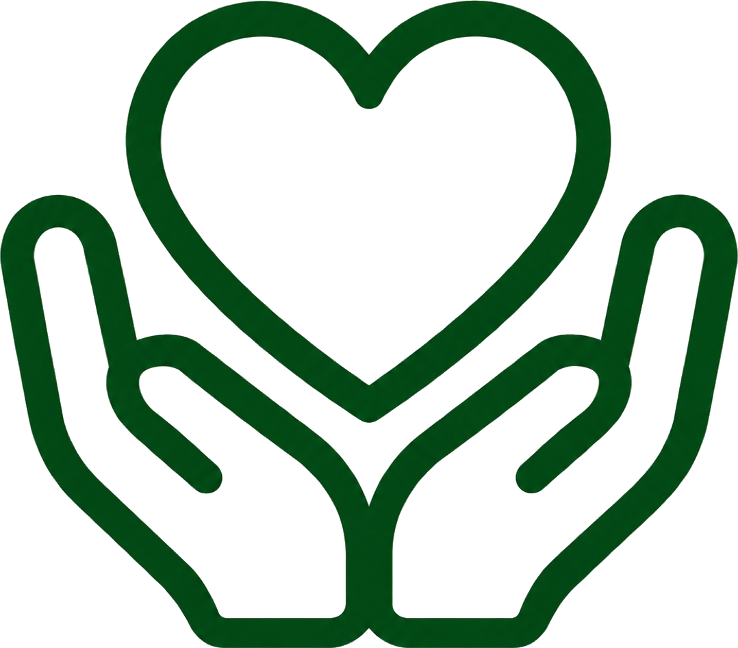 Hands holding a heart